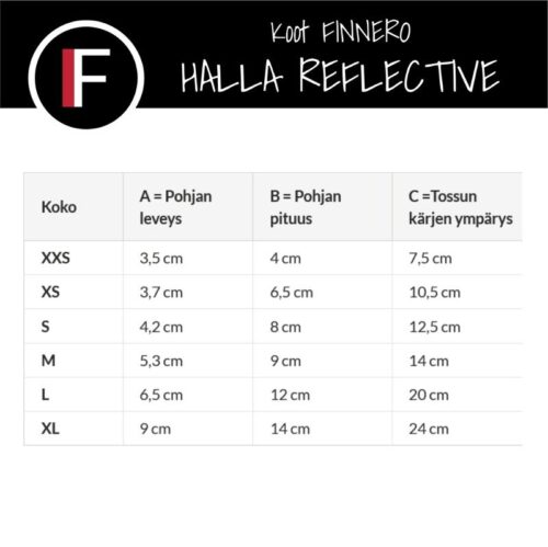 FINNERO_Halla_tossut__Heijastava_4kpl