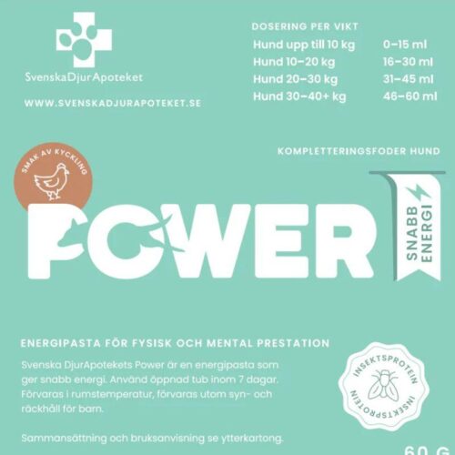 Svenska_DjurApoteket_Power_Kana_koiralle_60_g