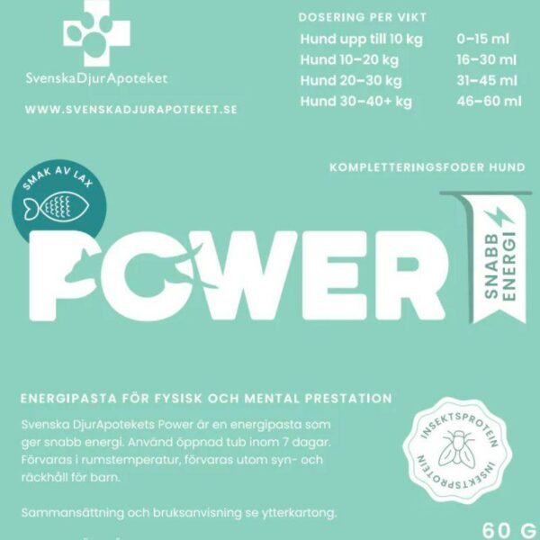 Svenska_DjurApoteket_Power_Lohi_koiralle_60_g