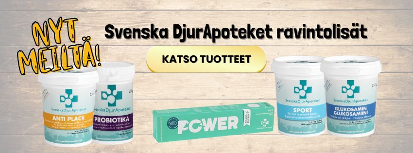 Svenska DjurApoteket ravintolisät koirille nyt Koiranurkasta