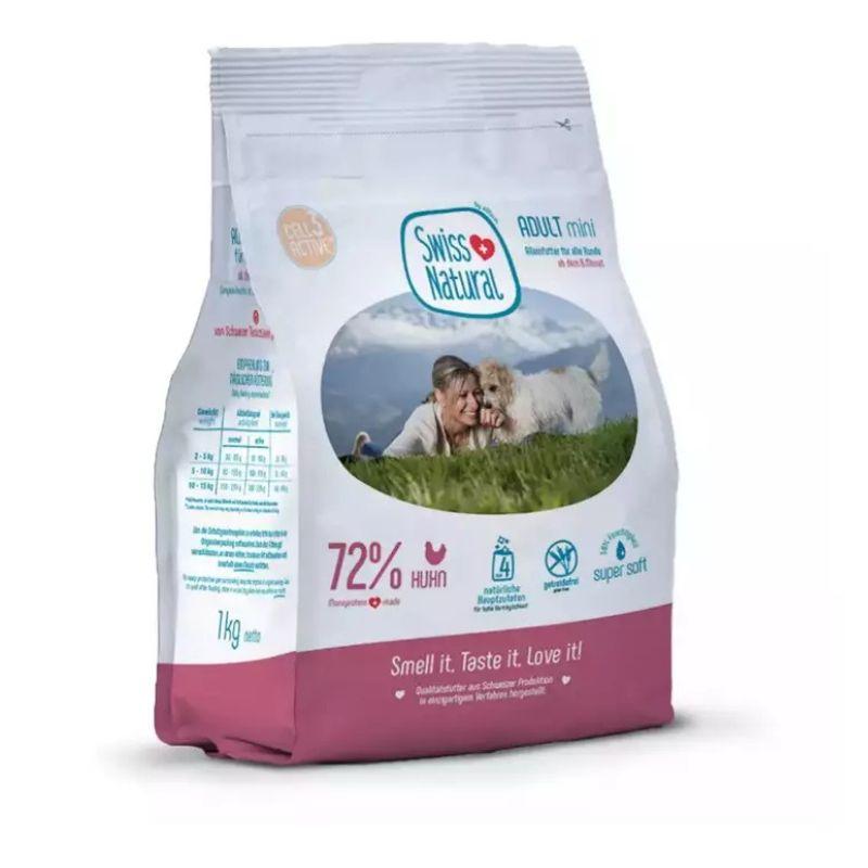 Swiss_Natural_Soft_Adult_Mini_kana_1_kg_koiran_puolikostea_taysravinto