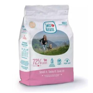 Swiss_Natural_Soft_Adult_Lammas_4_kg_koiran_puolikostea_taysravinto