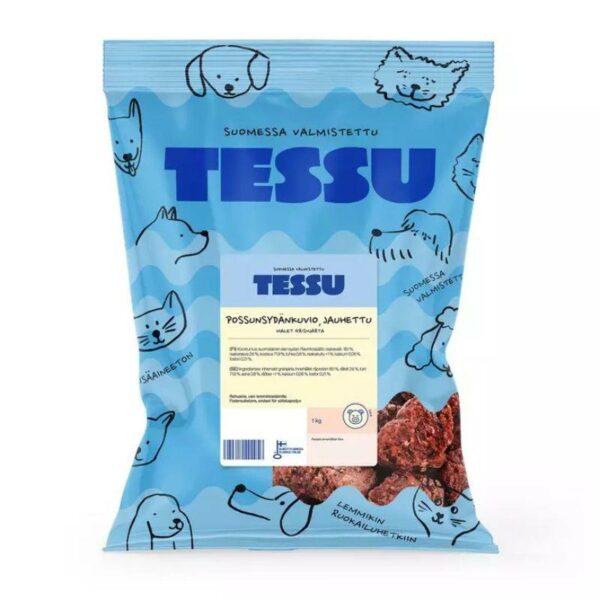 TESSU_Possunsydankuvio_1_kg_taydennysrehu_koirille