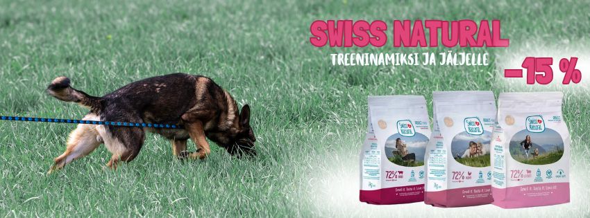 Swiss Natural puolikostea koiran herkku treeninamiksi tai jäljelle