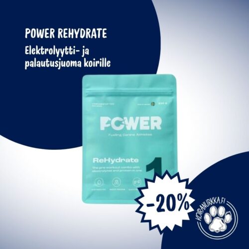 POWER ReHydrate – elektrolyytti- ja palautusjuoma koirille