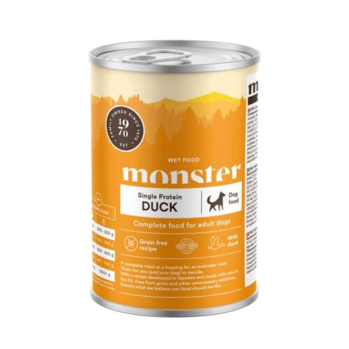 Monster_Single_Protein_Duck_400_g___Viljaton_markaruoka_ankka