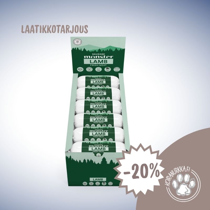 Monster Treenimakkara Lammas 12 × 400 g